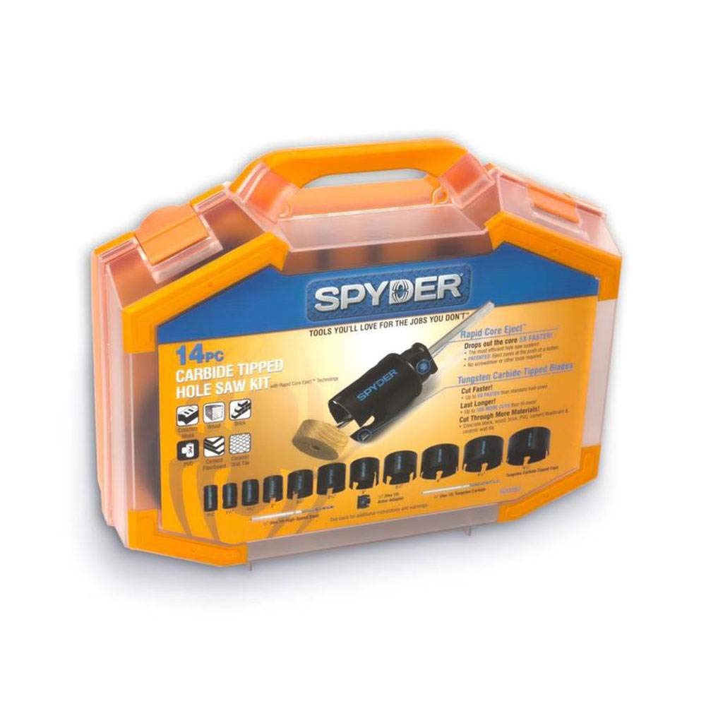 Carbide Tipped Deep Cut Hole Saw Kit 