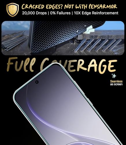 Image of Lensarmor Compatible with Oppo Reno 15 Pro Mini Screen Protector (1 Pack) - Premium 0.15mm Ultra-Thin Tempered Glass, Military-Grade Protection, Ultrasonic Fingerprint Compatible Case Friendly Design