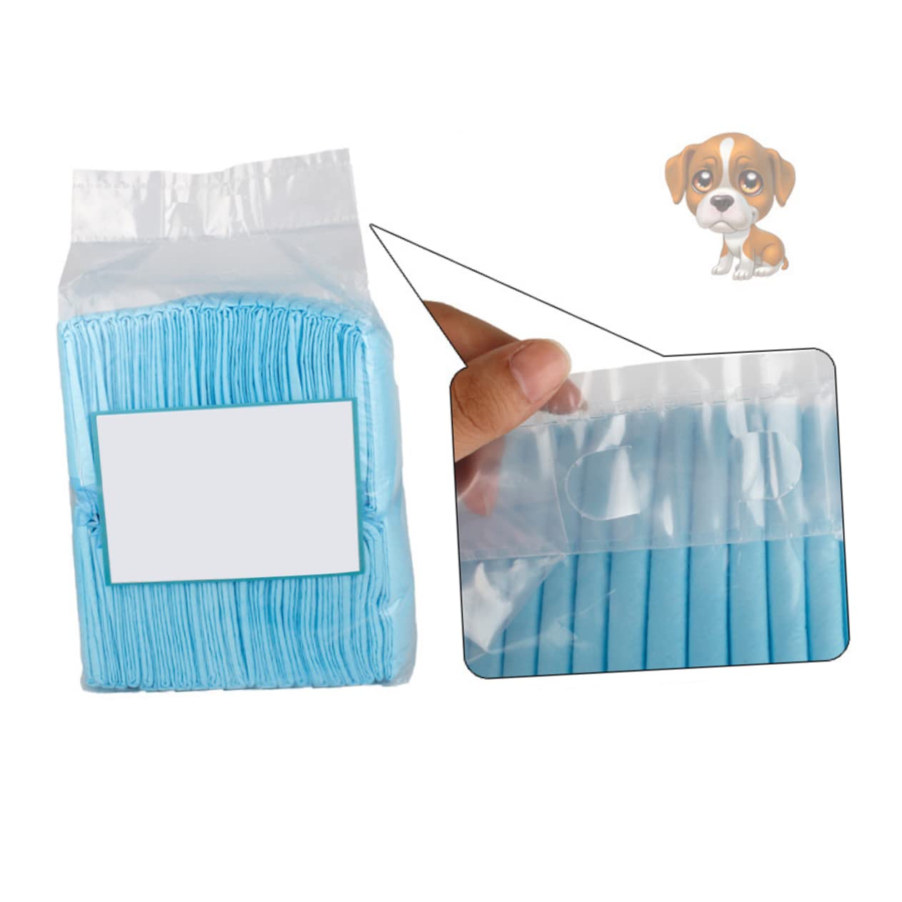 Tappetini Assorbenti per Cane Addestramento Extra Spessi 33x45 Cm 100 Pz/confezione per Cuccioli e Ambienti Esterni