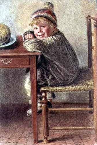 Impression d'affiches Anticipation de William Henry Hunt, toile portrait premium 60x90