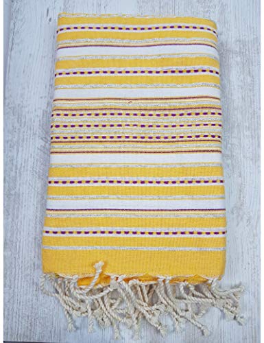 TML - Fouta a Tessitura in Cotone, Avena/Bianco