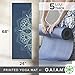 Gaiam Yoga Mat Premium Print Non Slip Exercise & Fitness Mat for All Types of Yoga, Pilates & Floor Workouts, Cool Mint Point, 68 inch L x 24 inch W x 5mm Thick