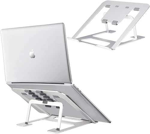 Soporte portátil para portátil PHOCAR Soporte para portátil Altura ajustable para MacBook Soporte para escritorio Tablet Riser para iPad Air,