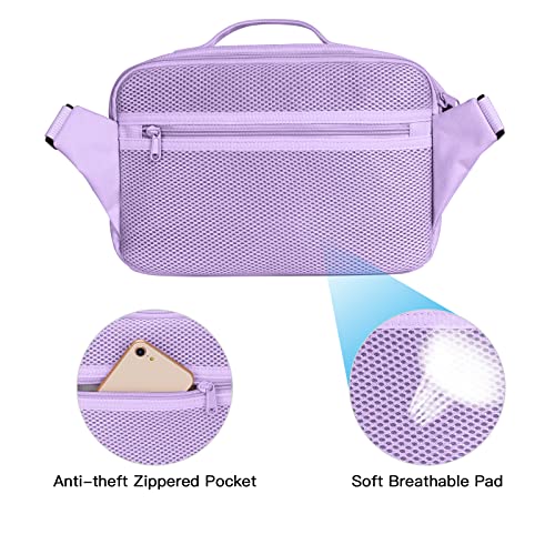 Bolso para cámara con bandolera y cubierta impermeable morado miniatura 4