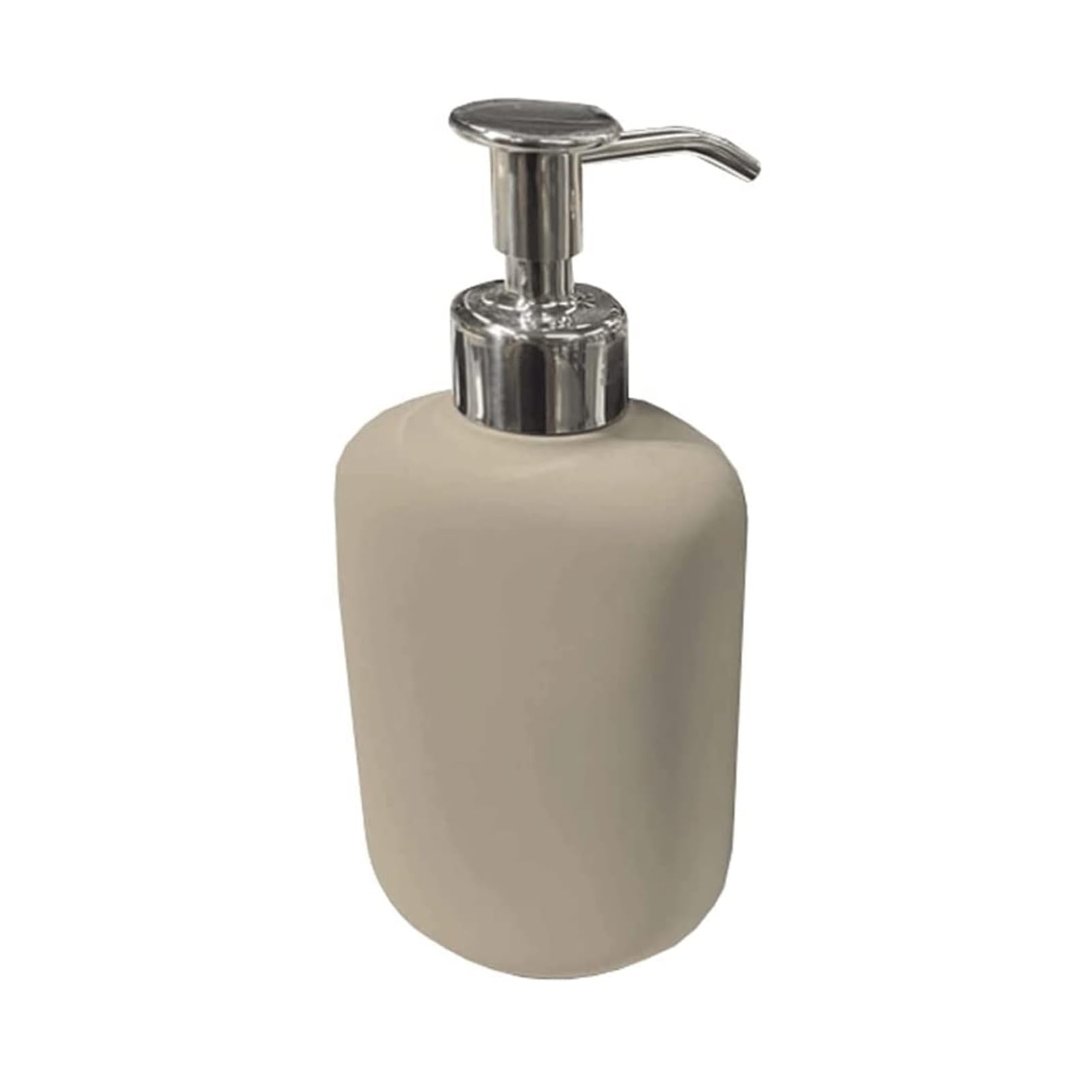 WDSOPK Bathroom accessories Creative Ceramic Soap Dispenser Bathroom Countertop Lotion Dispenser Stainless Steel Pump Repeatable Soap Pump Home & Kitchen (Beige)