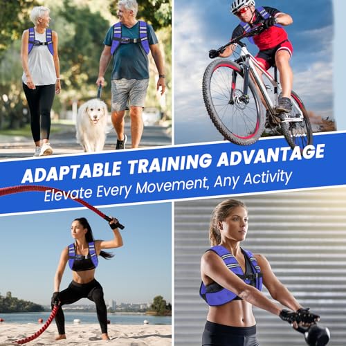 Image of Weighted Vest Woman 6 /8 /12 /16 /20 /25 /30lb Weight Vest for Women Men Body Weight Vests for Walking Strength Training Running Workout Jogging Fitness