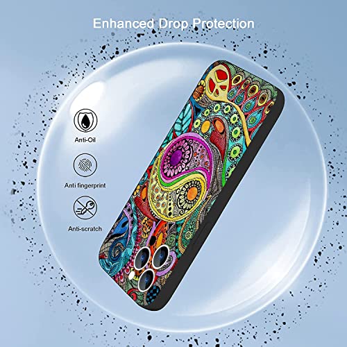 Compatible With Iphone 14 Pro Max Case, Psychedelic Surreal Graffiti Hippie Art Phone Case Soft Tpu Shockproof Case Gift For Women Girls #TOP3