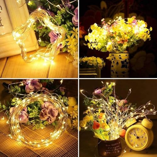 WEARXI Lichterkette Batterie, 10 Stück 2M 20 Mini LED Lichterkette mit Batterie, Lichterkette Innen, LED Lichterketten Batteriebetrieben, Lichterketten für Zimmer Deko, Hochzeitsdeko, Weihnachtsdeko 3