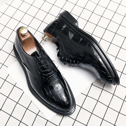 Men's Retro Formal Shoes Classic Lace Up Business Work Office Uniform Leather Shoes Slip Resistant Lightweight Suit Dress Oxford Outdoor Casual Derby Loafers2