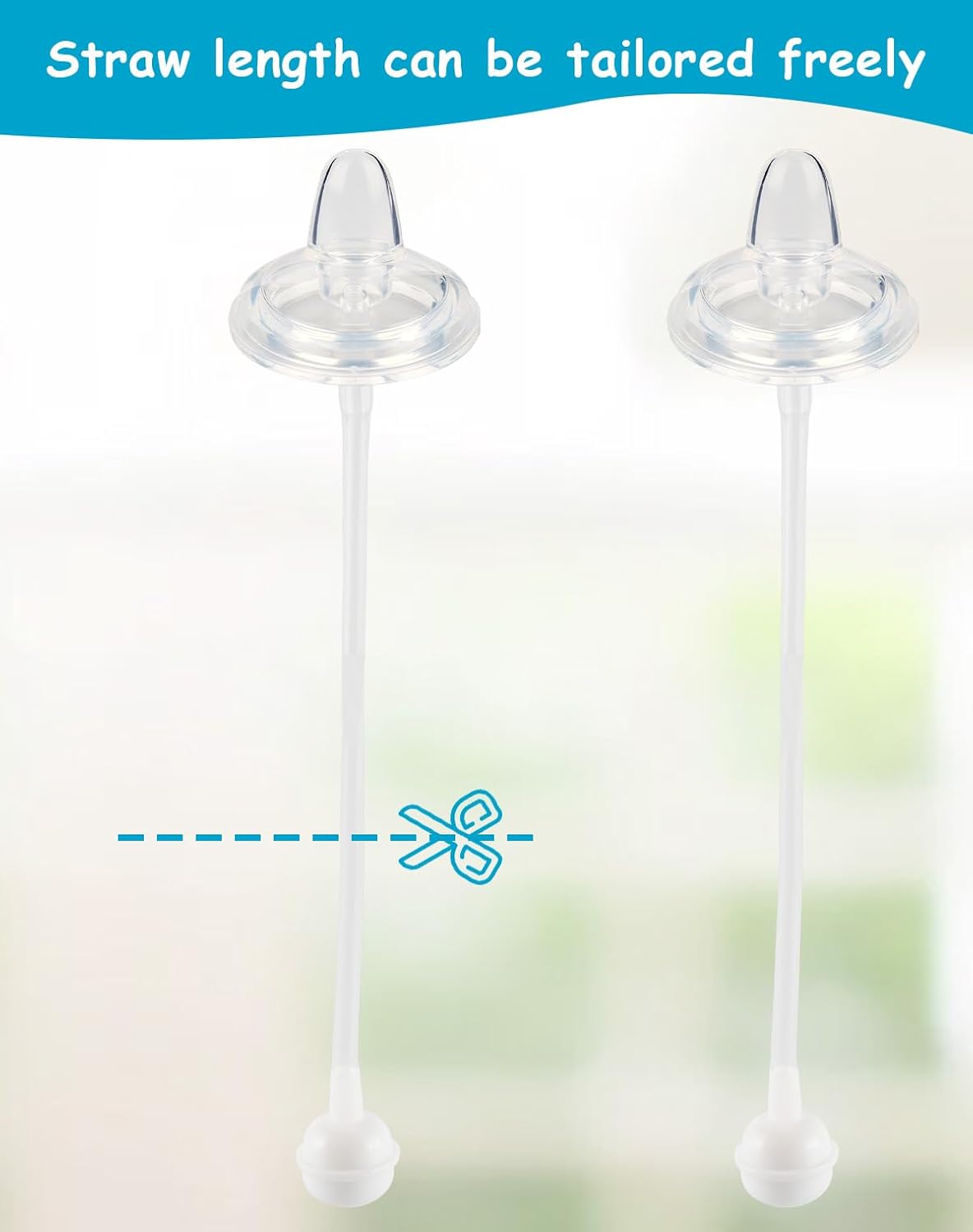 Sippy Cup Soft Spout Conversion Kit for Evenflo Balance Plus Wide Neck Baby Bottles, Toddler Transition Kit with Silicone Sippy Spout Nipple, Weighted Straw, Bottle Handle, Cleaning Brush, 3 Pack, 6m+