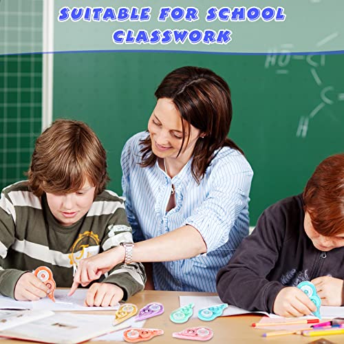 12 Pcs Correction Tape Eraser White Tape Original Correction Wide Tape For School Office Supplies, 0.2 Inch X 39.4 Feet (Rainbow Color) #TOP6