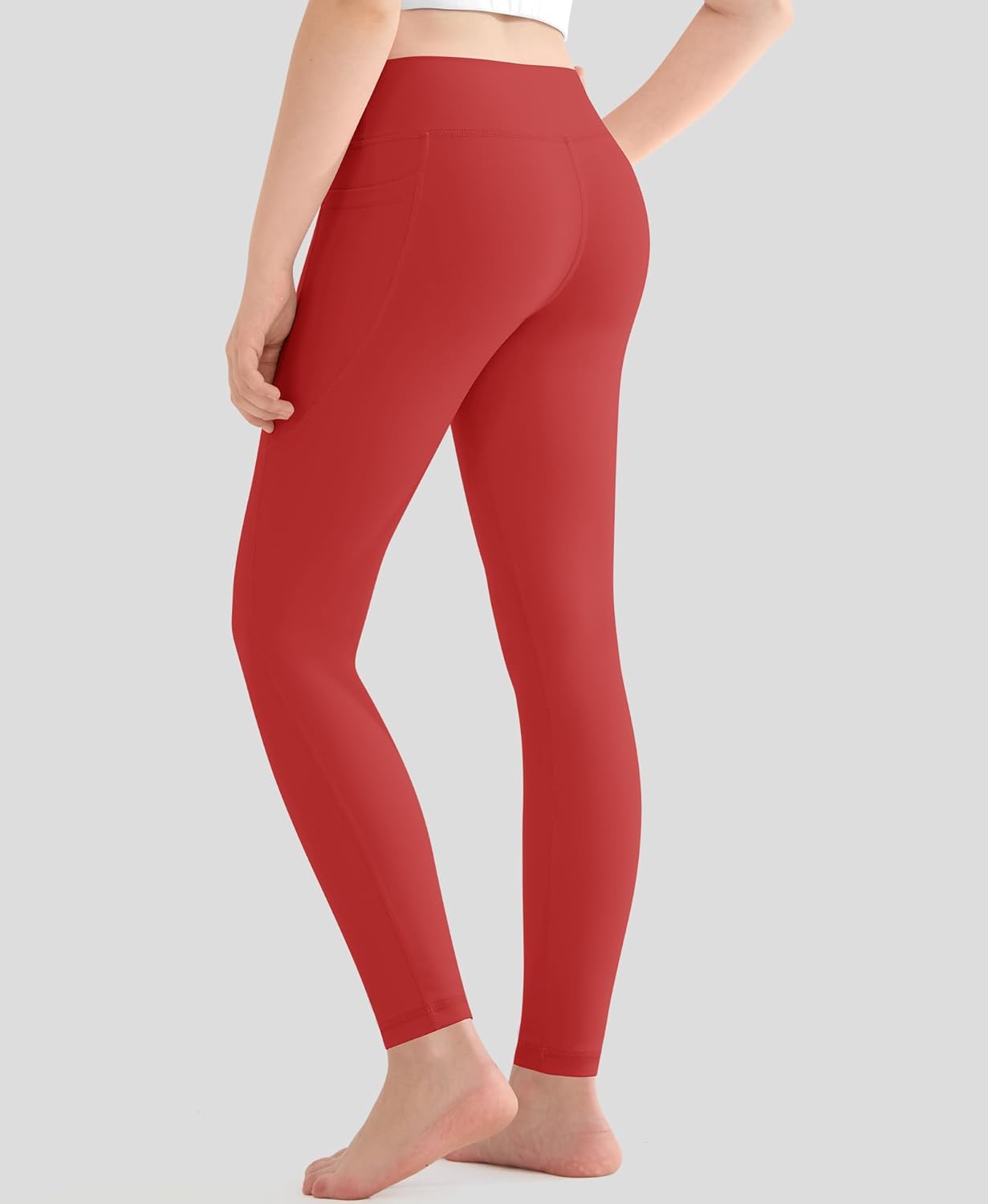 DOCUMO Girls Athletic Leggings Kids High Waist Lounge Stretch Sports Casual Pants Dance Workout Running Yoga Pants - Image 2