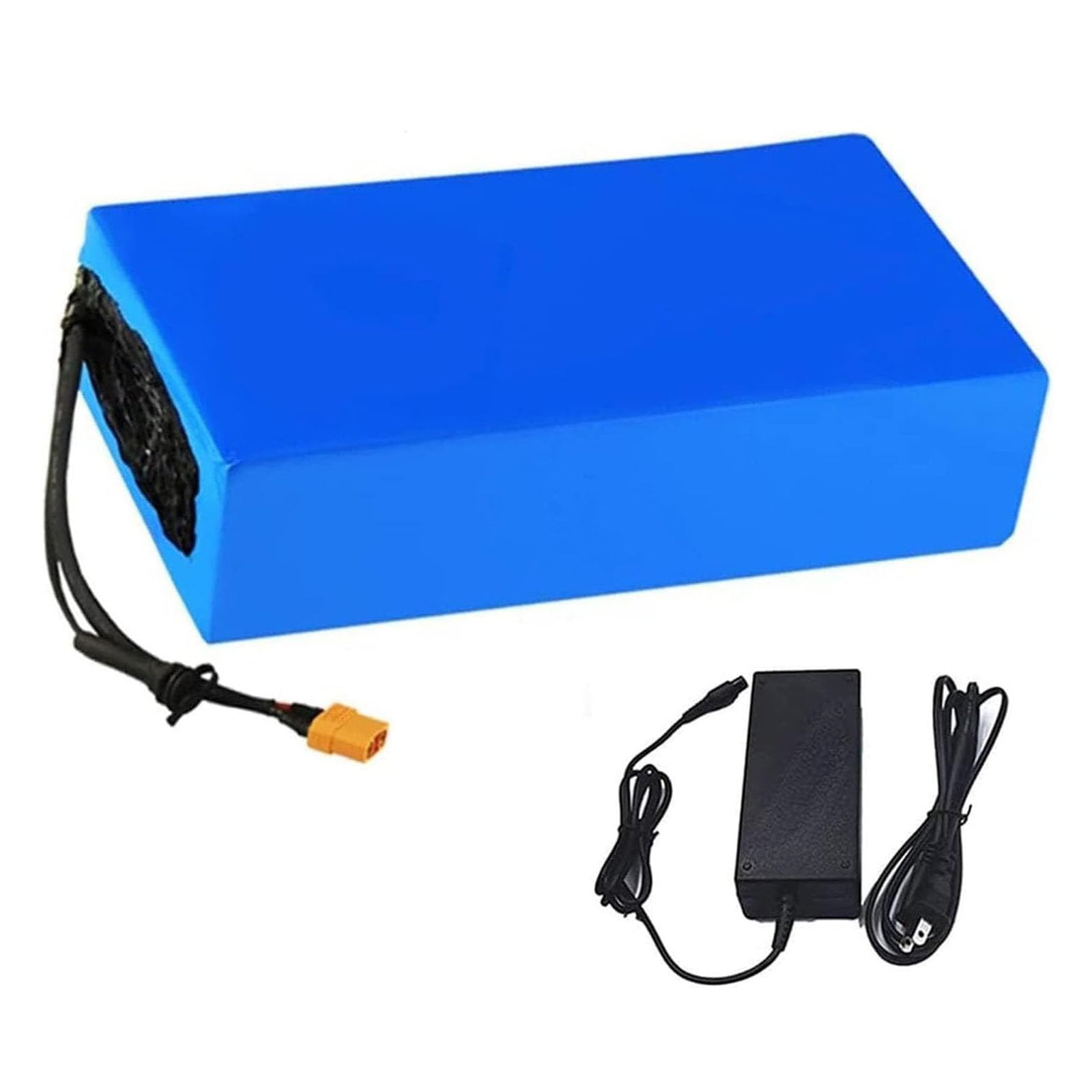MINHUANG 48V 15Ah High Power Lithium-Ion Battery Pack, for 150W 250W 350W 500W 750W Electric Bike Scooter Motor Kits, with BMS + Charger