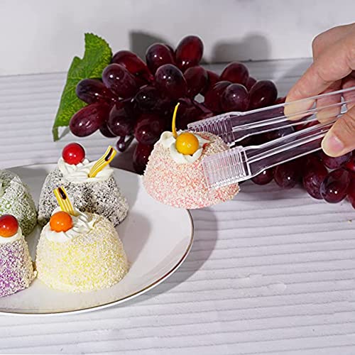 image for ISMARTEN Plastic Ice Tongs and Scoops Mini Kitchen Tongs Utility and K