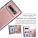 HianDier Wallet Case for Galaxy S10 Plus Slim Protective Case with Credit Card Slot Holder for Women Flip Folio Soft PU Leather Magnetic Closure Cover for Samsung Galaxy S10 Plus 6.4 Inches, Rose Gold