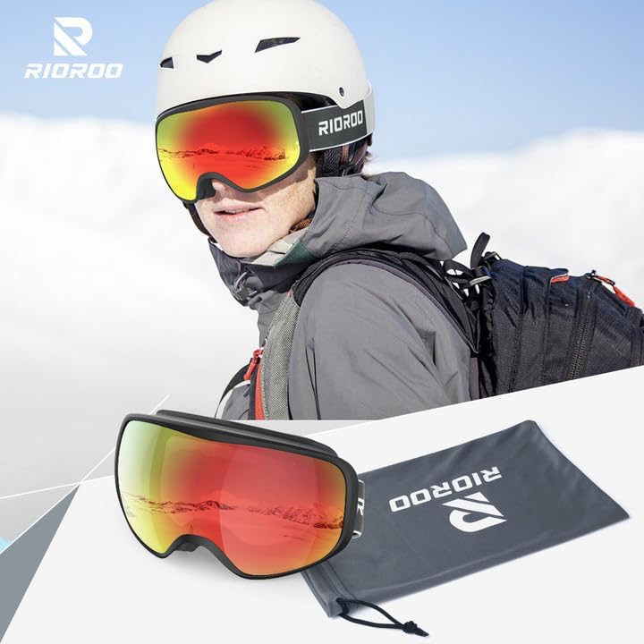 RIOROO Síszemüveg Snowboard Kettős Lencse UV Védelem Női Férfi Felnőtt
