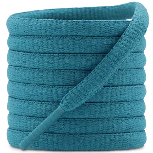 Image of DELELE 2Pair Oval Shoes laces 42 Colors Half Round 1 /4 inchAthletic ShoeLaces for Sport /Running Shoes Shoe Strings