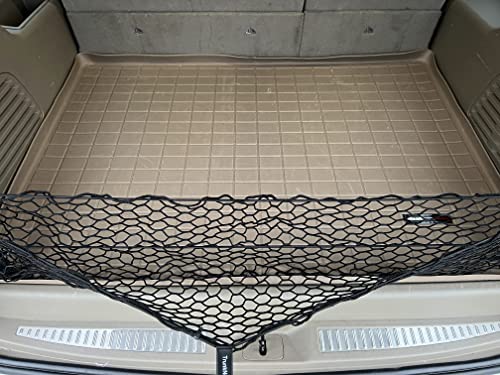 Envelope Style Automotive Elastic Trunk Mesh Cargo Net For Suburban Fits Tahoe 2015-2020 - Premium Trunk Organizer And Storage - Luggage Net For Suv - Best Car Organizer Made For Escalade Fits Yukon #TOP3