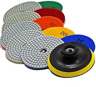 Stadea PPW184E Diamond Polishing Pads 4 Inch Wet Dry Set for Granite Quartz