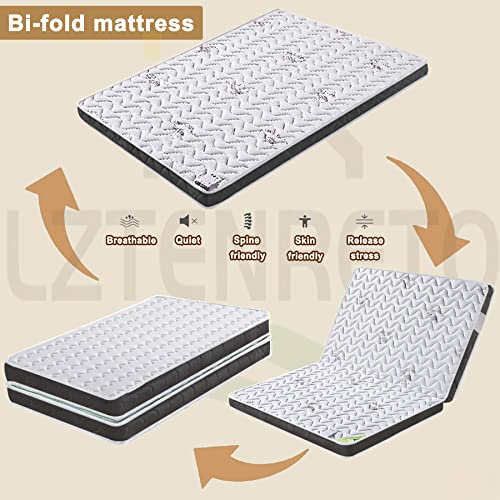 Firm Coconut Coir Mattress Topper for Back Pain Relief Supportive Floor Mattress Pad White 2-B Full Size 9cm Thickness - Comfortable & Sleep Solution – Bild 3