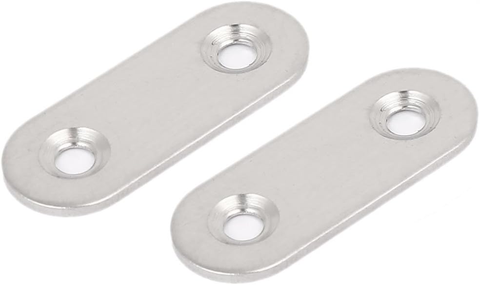40mm x Shelf Brackets & Supports 15mm x 2mm Stainless Steel Corner Brace Flat Mending Repair Brackets Plate 100pcs