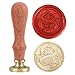 Yoption Classic Letter S Vintage Retro Brass Head Wooden Handle Initial Sealing Wax Seal Stamp (S)