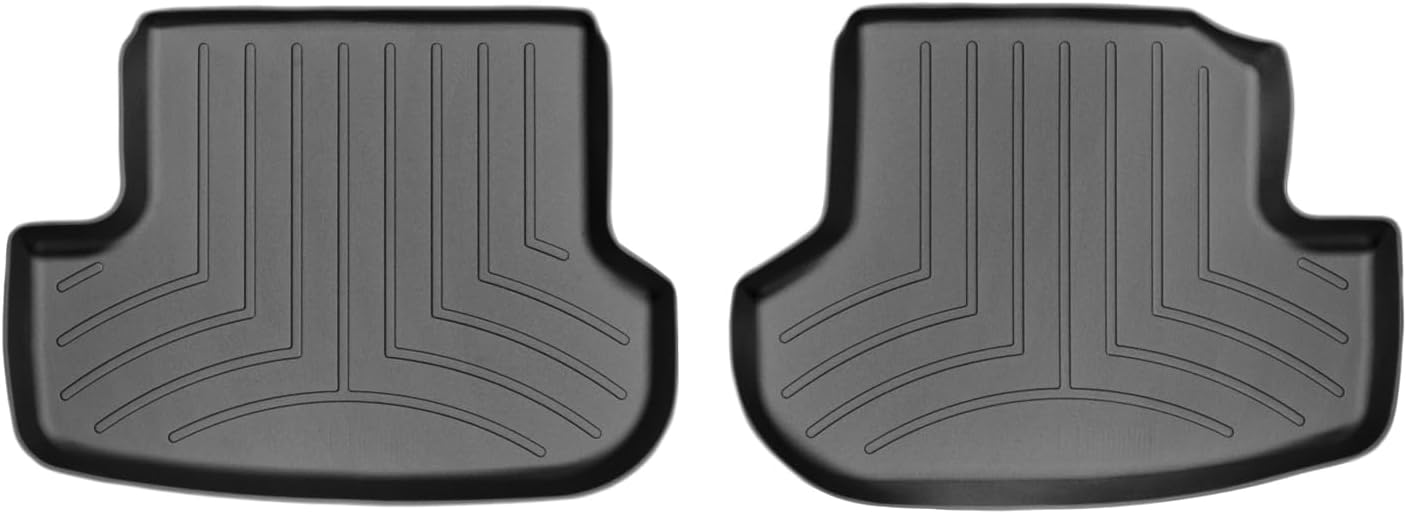 WeatherTech Custom Fit FloorLiner Floor Mats for Volkswagen Beetle (443384) - 2nd Row (2-Piece Liner), Black