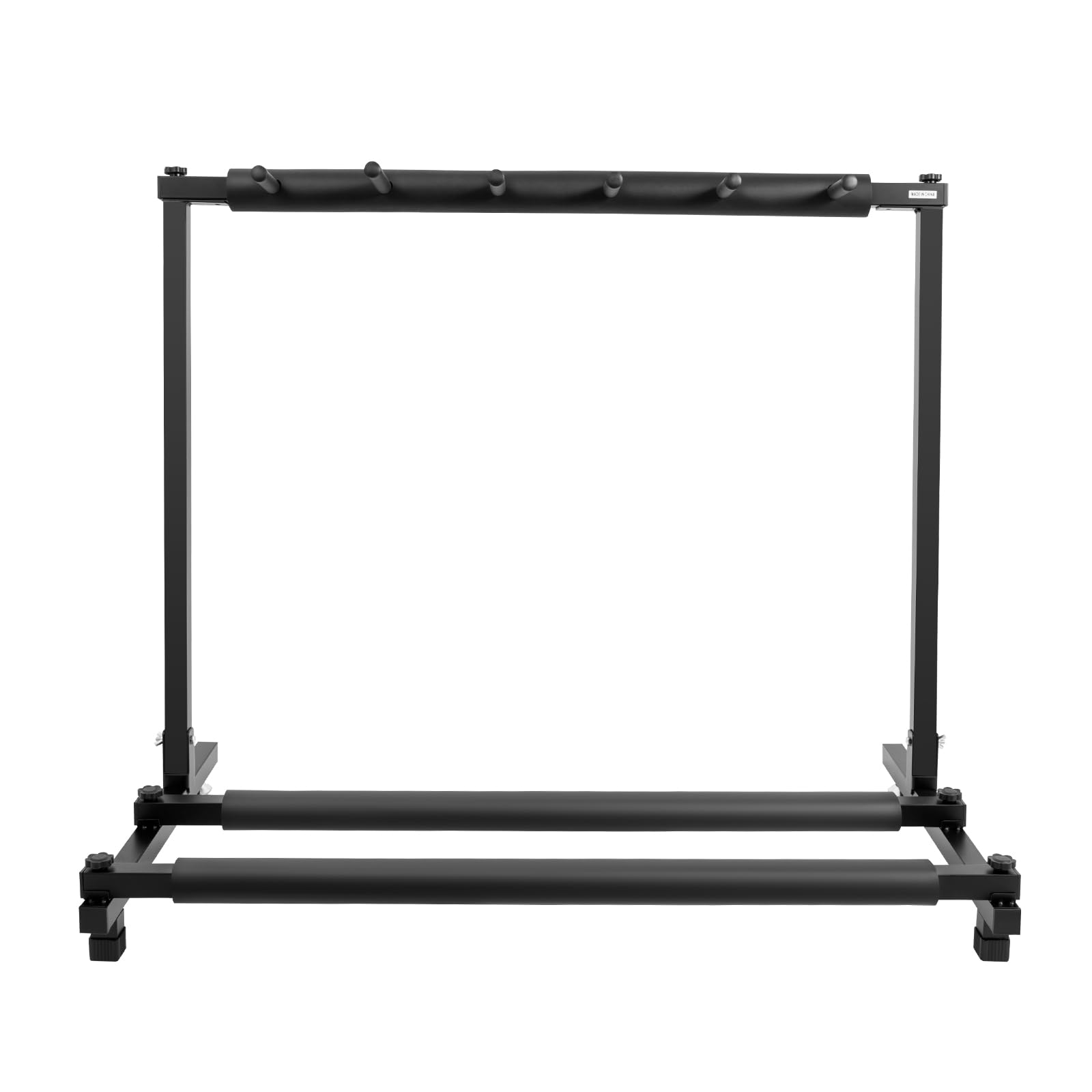 SEADEANG 5- Guitar Stand for Multiple Guitars – Folding Acoustic & Electric Guitar Rack with Soft Foam Padding, Freestanding Floor Display Holder for Studio, Home, Stage – Black