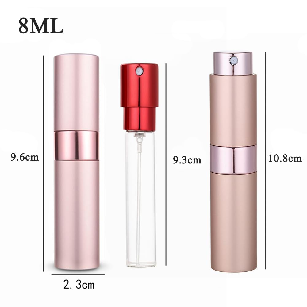 Set Da 2 Flaconi Profumo Viaggio 8ml – Ricaricabili E Antispandimento, Ideali Per Cestini Pasquali, Regali Per成人, Uomini E Donne - 3