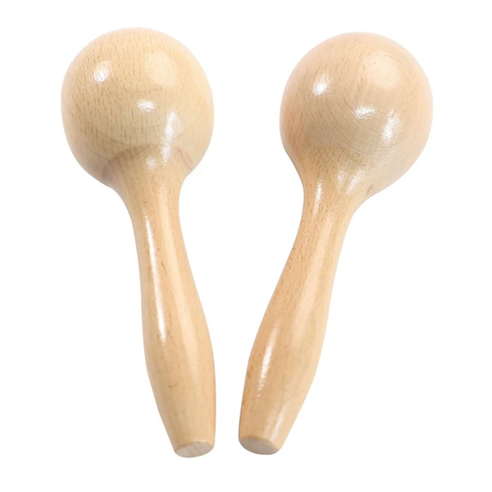 Maracas in Legno Montessori, sonagli per Bambini in Legno Naturale, Giocattoli da agitare, Giocattoli per afferrare per Neonati, Strumenti a percussione Orff