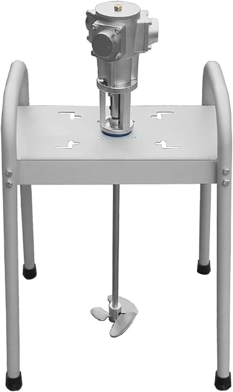 Automatic Pneumatic Paint Mixer Machine for Viscous Liquids, 5 Gallon/30L Capacity, Lifting Platform for DIY & Professional Coating, Efficient Stirring Tool