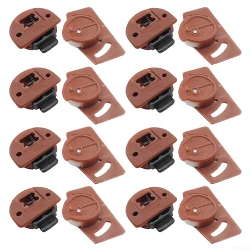 Cabinet Sliding Door Gear Wheel and Sliding Door Guide Furniture Wardrobe Roller PA Plastic and Nylon Material For Indoor Furniture, Wardrobes and Cabinets(8 Pair)