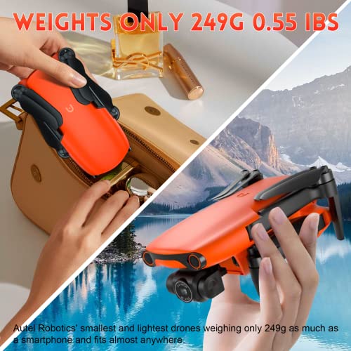 Autel Robotics Evo Nano+ Premium Bundle - 249G Mini Drone With 4K Camera, 3-Way Obstacle Avoidance Quadcopter Uav, 50Mp Photo 10Km Hd Video Transmission, Pdaf + Cdaf Focus, Nano Plus Drone (Orange) #TOP3
