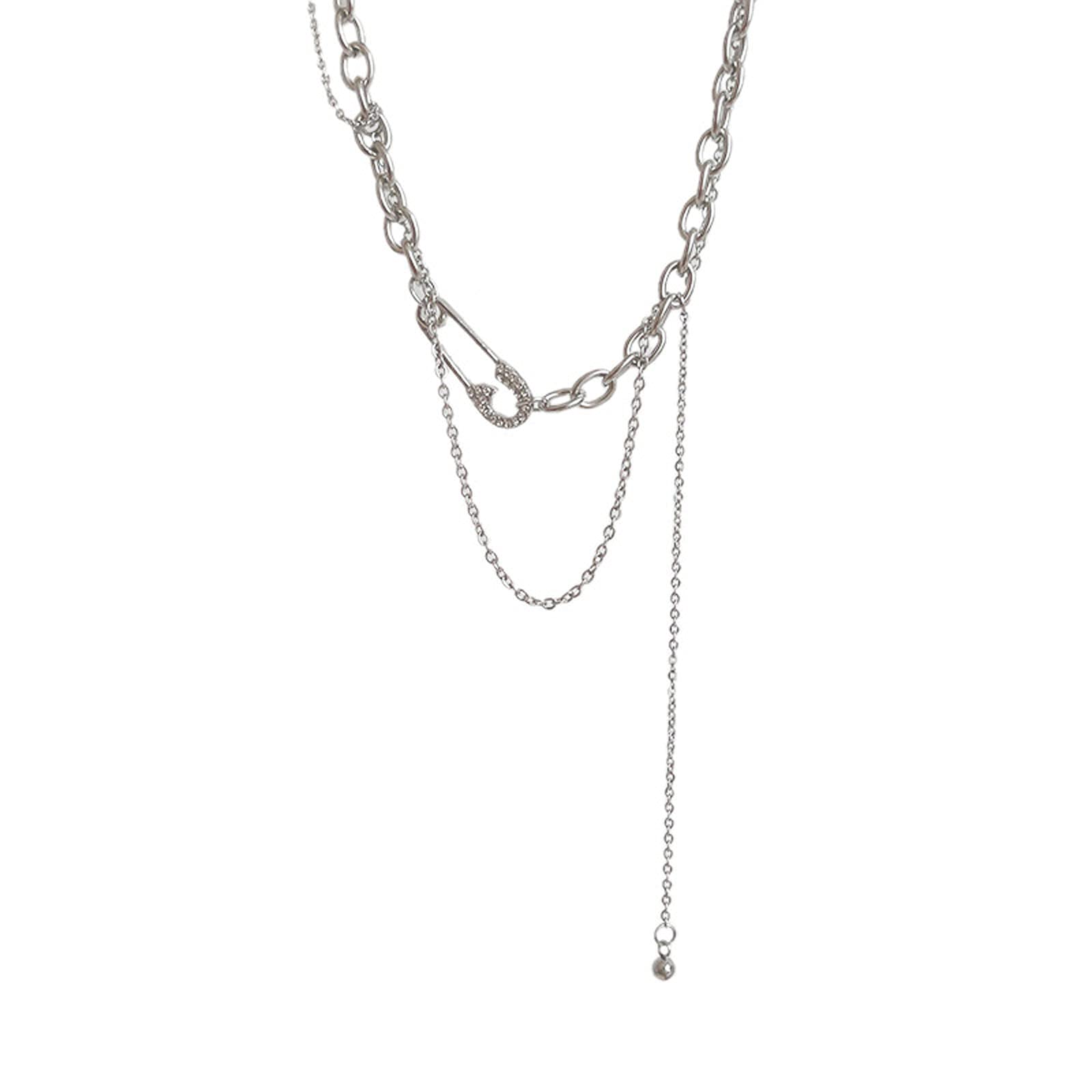 Collier trombone double couche anti-ternissement pour peaux sensibles en titane