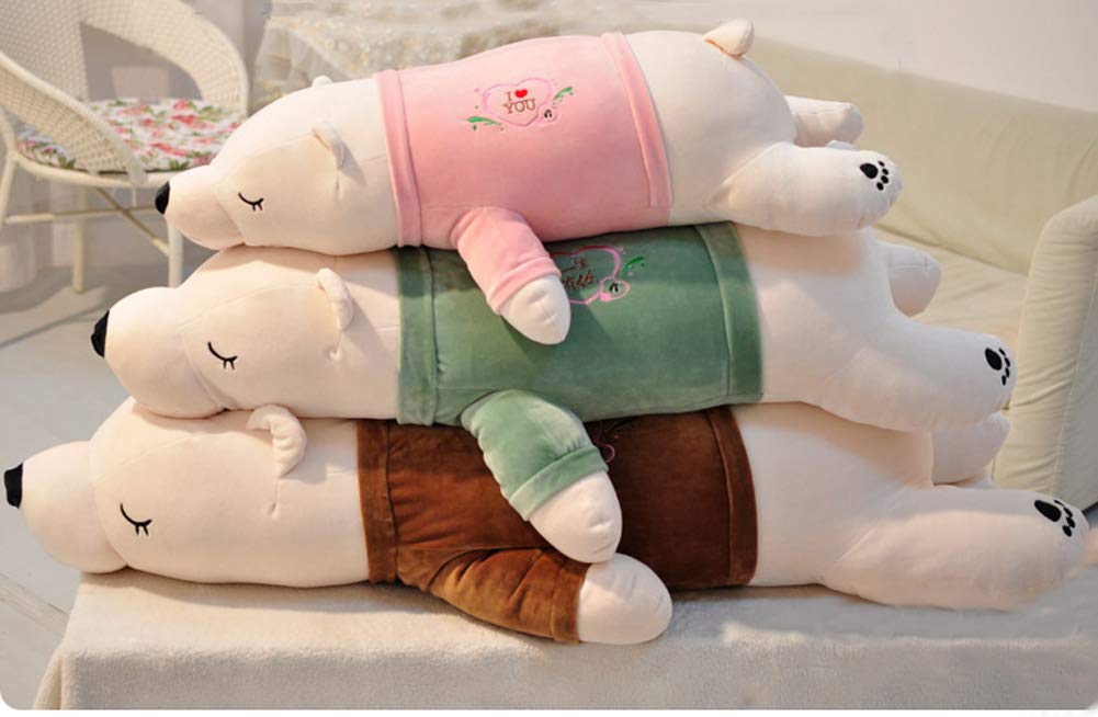 純白のくまちゃん抱き枕(毛布を含まない) Amazon｜くまのぬいぐるみ 熊 添い寝枕 ホワイト くま 動物