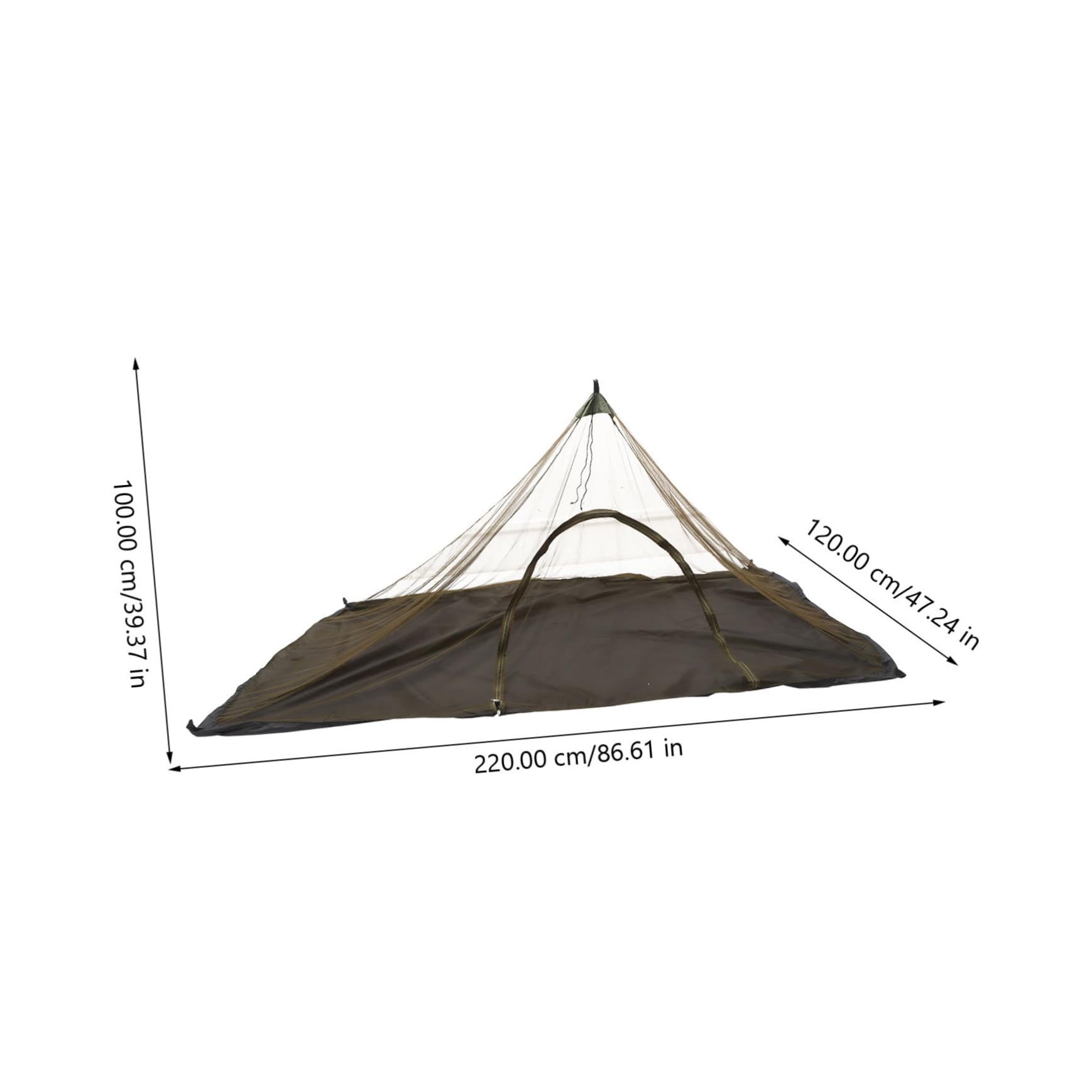 Mosquitera Camping Individual con Puerta de Cremallera Ligera y Portátil para Exterior con Piso y Clavijas de Sujeción para Acampada y Viaje