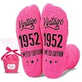 HAPPYPOP 74th Birthday Gifts for Women - 1952 Year Old Birthday Gifts for Women, Socks for 74 Year Old Woman