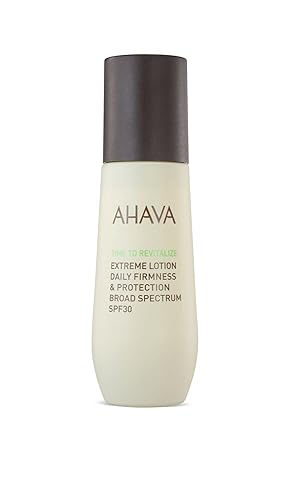 AHAVA Extreme Lotion Daily Firmness & Protection, Broad Spectrum SPF30, ligera, hidratante, hidratación durante todo el día y protección UVA/B,