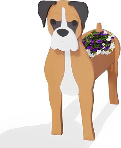 Vista 51 de Macetero de flores para perros, regalos para mujeres, bonitas macetas de PVC para perros, macetas de flores para interiores y exteriores, maceta