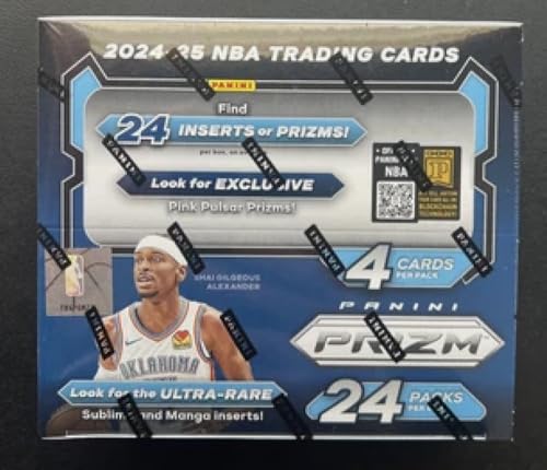 2024-25 Panini NBA Prizm Basketball Retail Box 24 Packs