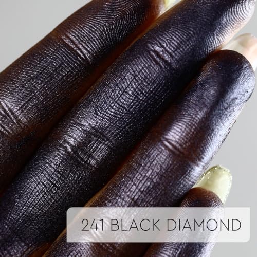 Image of C2P Pro Eyeshadow Pigment for Eye Makeup - 2g | Long-Lasting and Highly Pigmented Loose Precious Pigments with Metallic Effect | Cosmetics For Women and Girls (Black Diamond 241, 02 Gram)