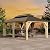 HarmonyHealth 12 x 20 Ft Wood Gazebo, Upgrade Wooden Frame, Double Galvanized Steel Roof, Hardtop Gazebo with Nettings and Curtains for Backyard, Patio, Garden and Lawn, Khaki