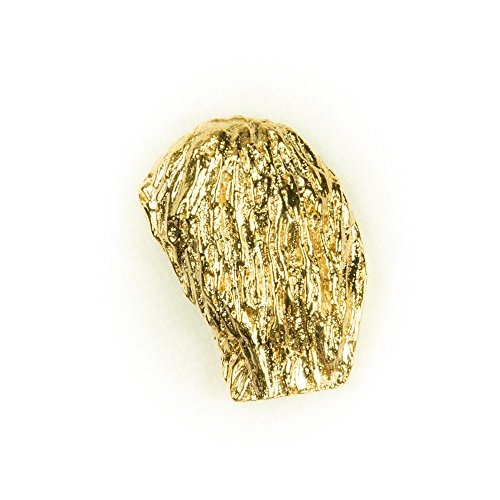 Broche chien Puli en or 22 carats, le cadeau artistique idéal Made in UK pour passionnés