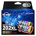 Produktbild Uniwork 202 XL 202XL Druckerpatronen Kompatibel für Epson Multipack 202 für Epson XP-6100 XP-6000 Druckerpatronen XP-6105 Patronen Expression Premium XP-6005 (10er-Pack)