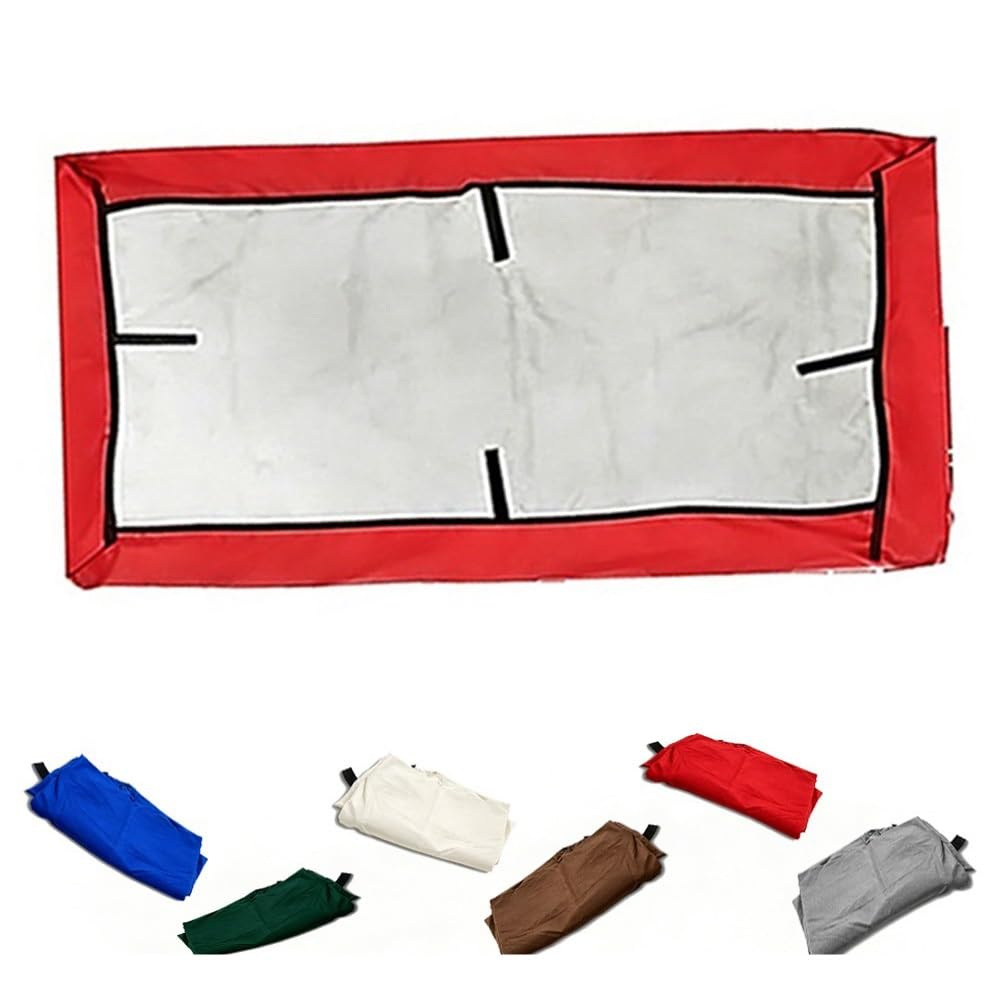 Toit De Remplacement pour Balancelle De Jardin 195x125 191x120 164x114cm Toit De Rechange pour Balancelle Extérieur Anti-UV Imperméable 2 Et 3 Places(Red,83x48x9in(213x122x23cm))