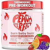 Burn Baby Burn Thermogenic Preworkout for Women Powder | Lean Management, Energy, Electrolytes | Fruit Punch, 30 Servings, Apple Cider Vinegar, L-Carnitine, Natural Caffeine Green Tea, Energy Drink