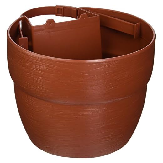 EMSCO Bloomers Post Planter – Both Permanent and Temporary Installation Options – Garden In Untraditional Spaces – Terra Cotta