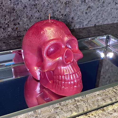 Candle Molds For Candle Making, Lantsang 3D Skull Shape Silicone Molds Candle For Making Aromatherapy Beeswax Candle Soap Lotion Bar Crayon Wax Melt Polymer Clay Cake Decorating Tool #TOP2