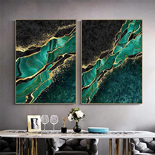 Peinture sur toile art abstrait nordique grand format pour habiller un mur vide de salon