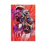 Sport Poster Caleb Williams Canvas Poster Wall Art Decor Print Picture Paintings for Living Room Bedroom Decoration Unframed Print-style 12" L X 18" W